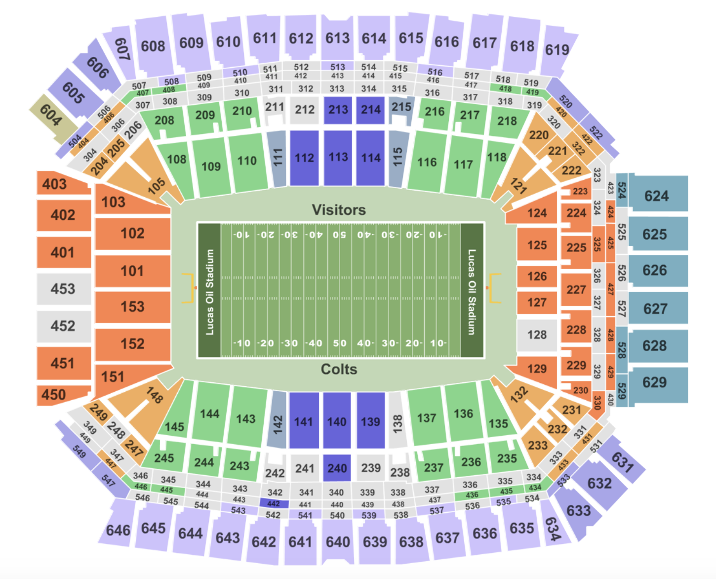 Kauffman Stadium Seating Chart With Seat Numbers Two Birds Home